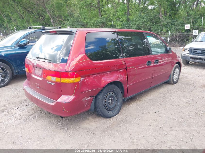 2002 Honda Odyssey Lx VIN: 5FNRL18562B046778 Lot: 39408269