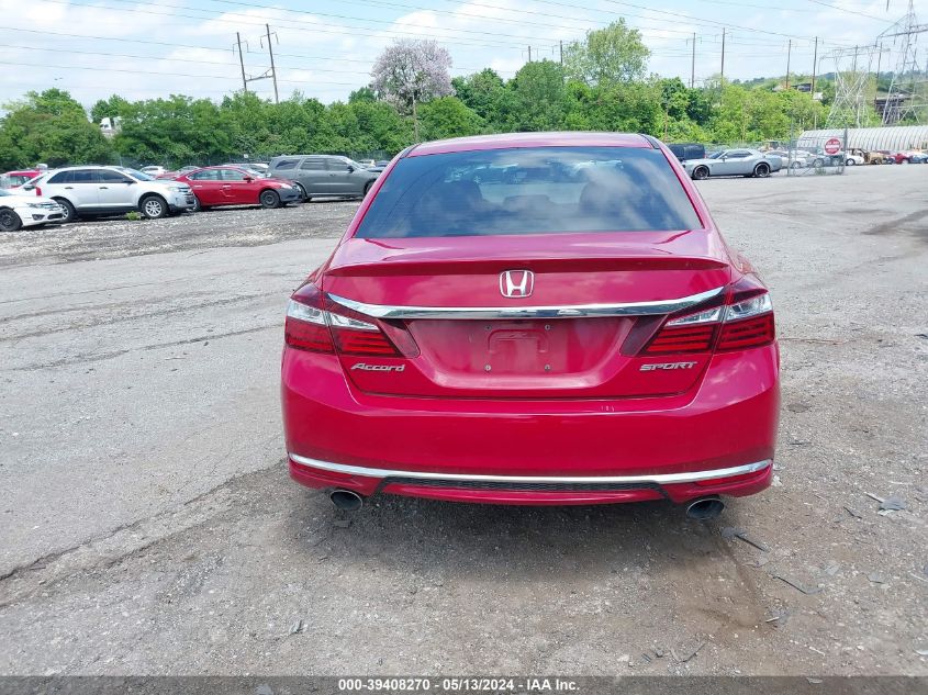 2016 Honda Accord Sport VIN: 1HGCR2F56GA106721 Lot: 39408270