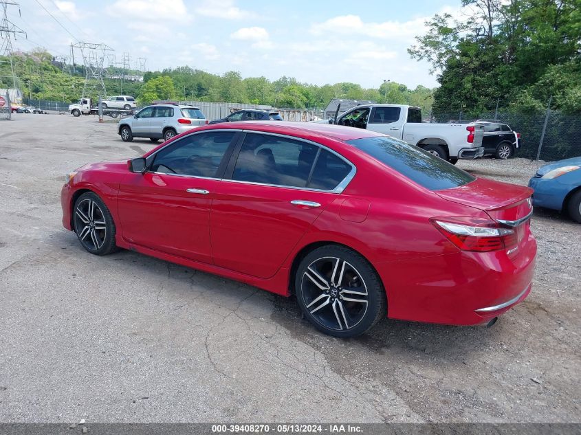 2016 Honda Accord Sport VIN: 1HGCR2F56GA106721 Lot: 39408270