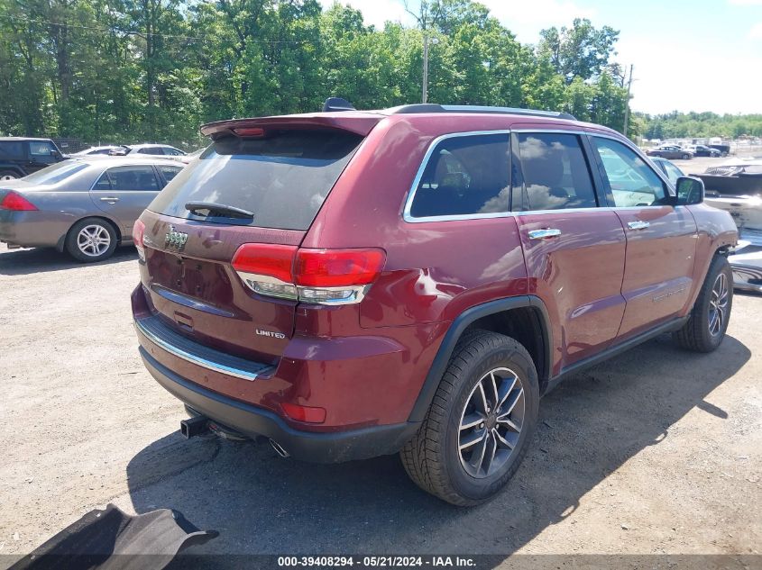 VIN 1C4RJFBG4KC695313 2019 JEEP GRAND CHEROKEE LIMITED 4X4