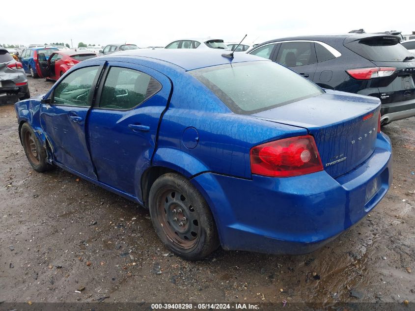 2014 Dodge Avenger Se VIN: 1C3CDZAB6EN105453 Lot: 39408298