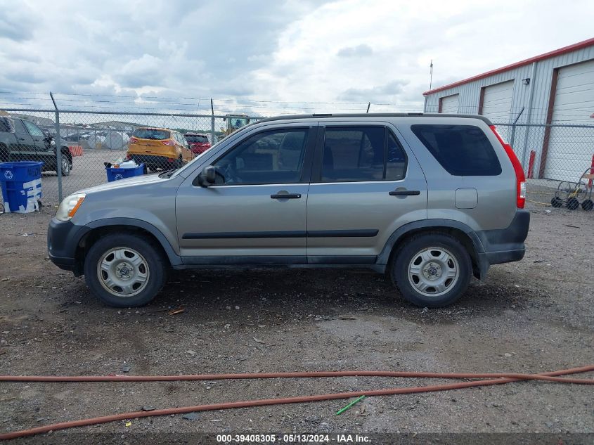 2005 Honda Cr-V Lx VIN: JHLRD68535C019522 Lot: 39408305