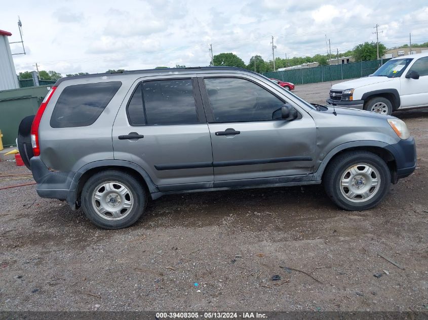 2005 Honda Cr-V Lx VIN: JHLRD68535C019522 Lot: 39408305