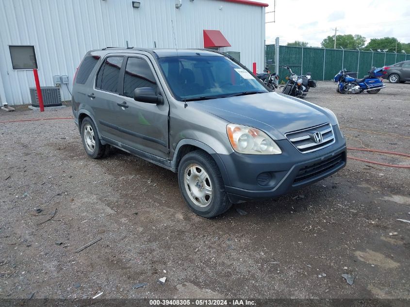 2005 Honda Cr-V Lx VIN: JHLRD68535C019522 Lot: 39408305