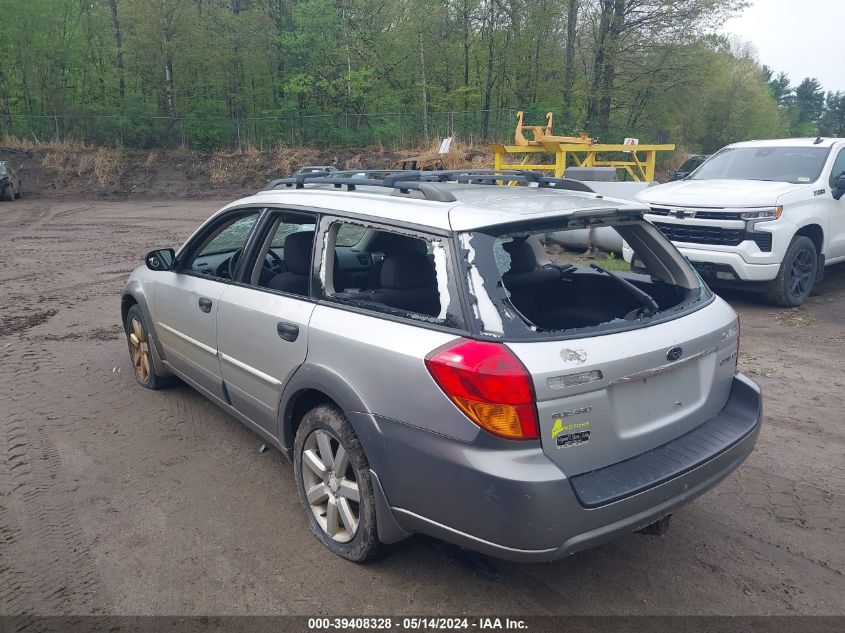 2007 Subaru Outback 2.5I VIN: 4S4BP61C376312204 Lot: 39408328