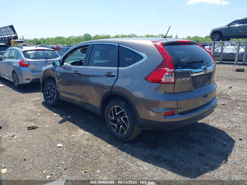 2016 Honda Cr-V Se VIN: 5J6RM4H40GL134830 Lot: 39408365