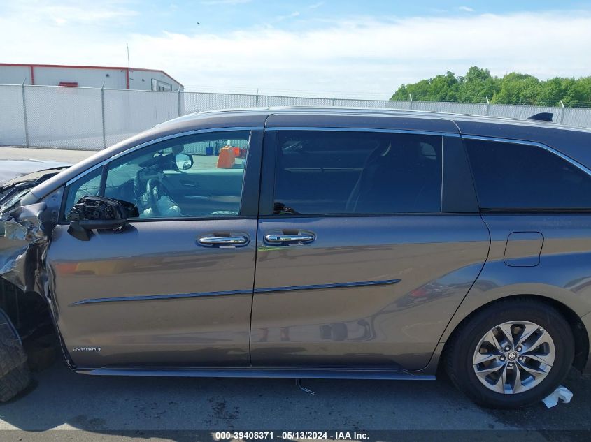 2021 Toyota Sienna Xle VIN: 5TDYSKFC7MS009856 Lot: 39408371