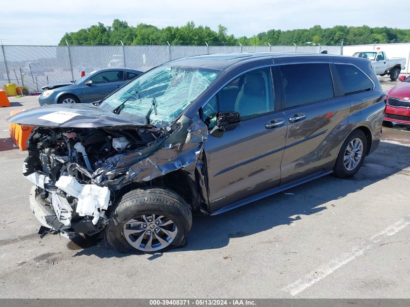 2021 Toyota Sienna Xle VIN: 5TDYSKFC7MS009856 Lot: 39408371