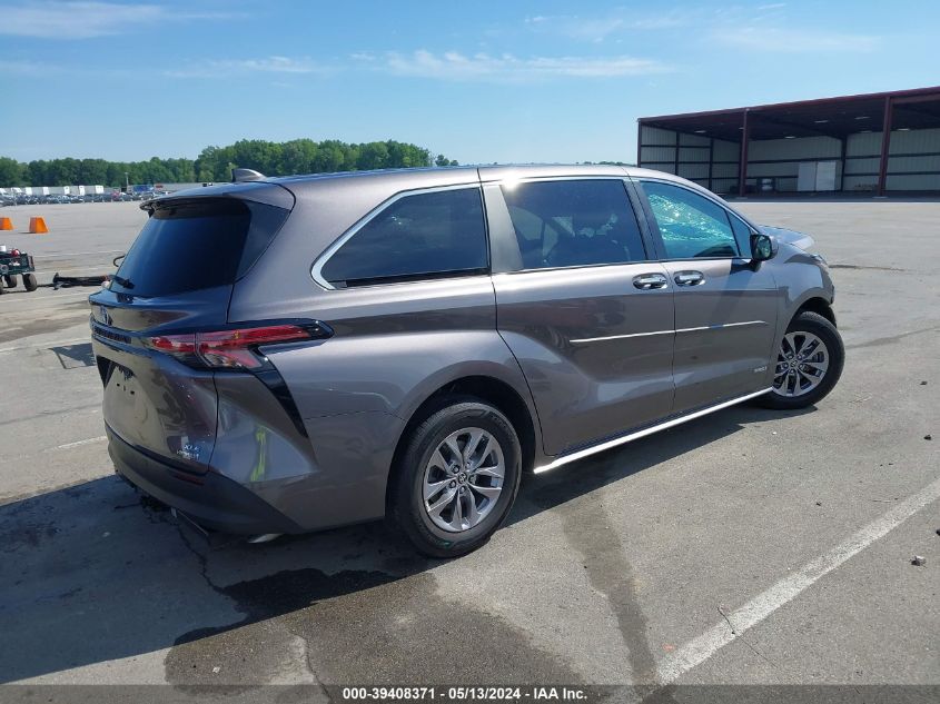 2021 Toyota Sienna Xle VIN: 5TDYSKFC7MS009856 Lot: 39408371