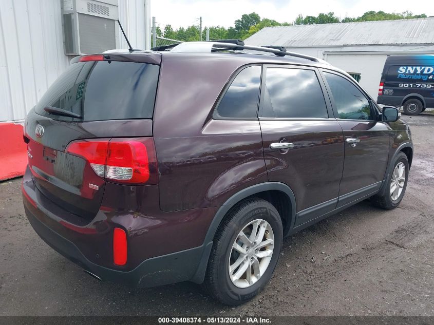 2014 Kia Sorento Lx VIN: 5XYKT4A77EG444352 Lot: 39408374