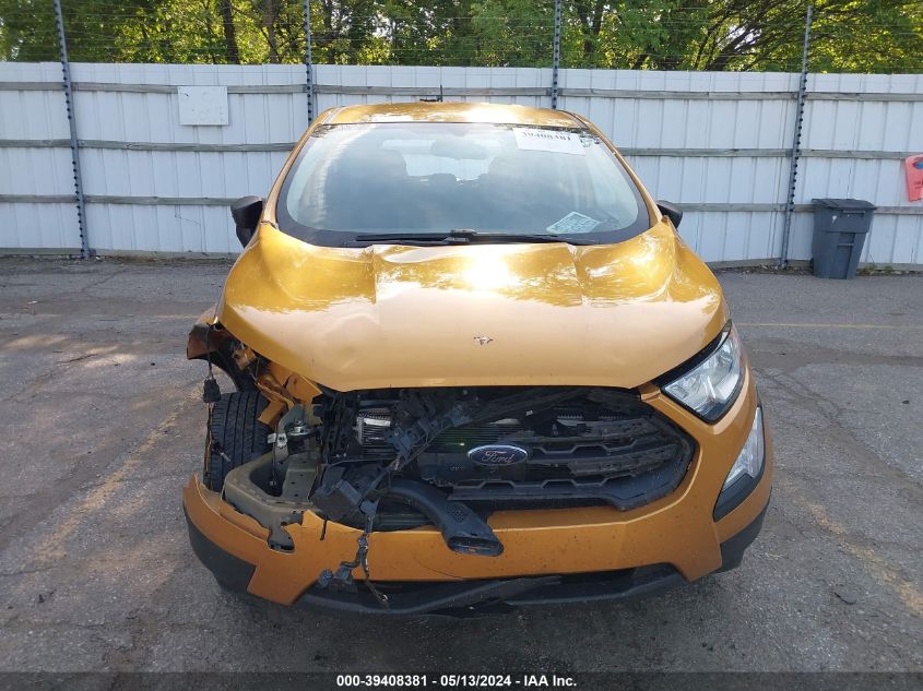 2022 Ford Ecosport S VIN: MAJ6S3FL4NC464654 Lot: 39408381