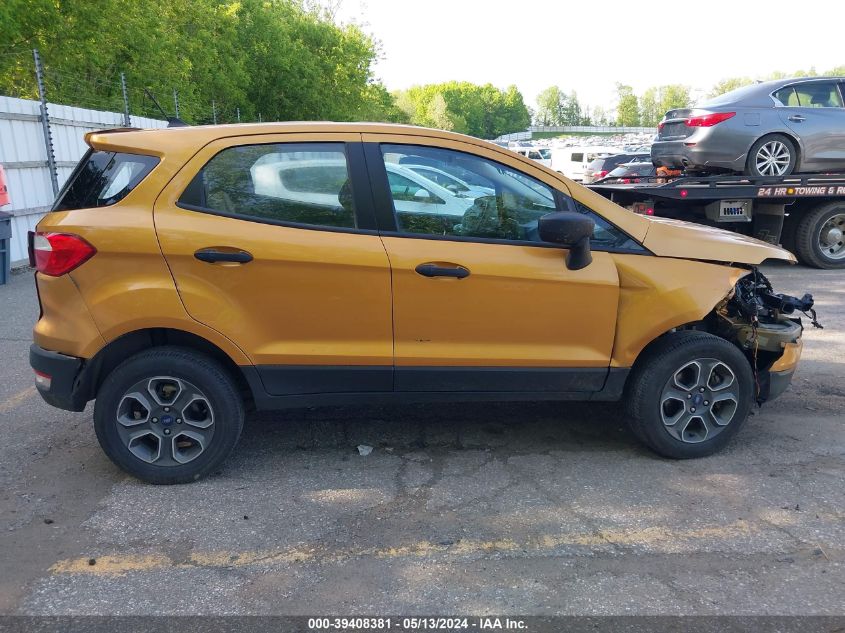 2022 Ford Ecosport S VIN: MAJ6S3FL4NC464654 Lot: 39408381