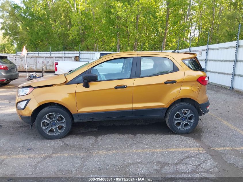 2022 Ford Ecosport S VIN: MAJ6S3FL4NC464654 Lot: 39408381