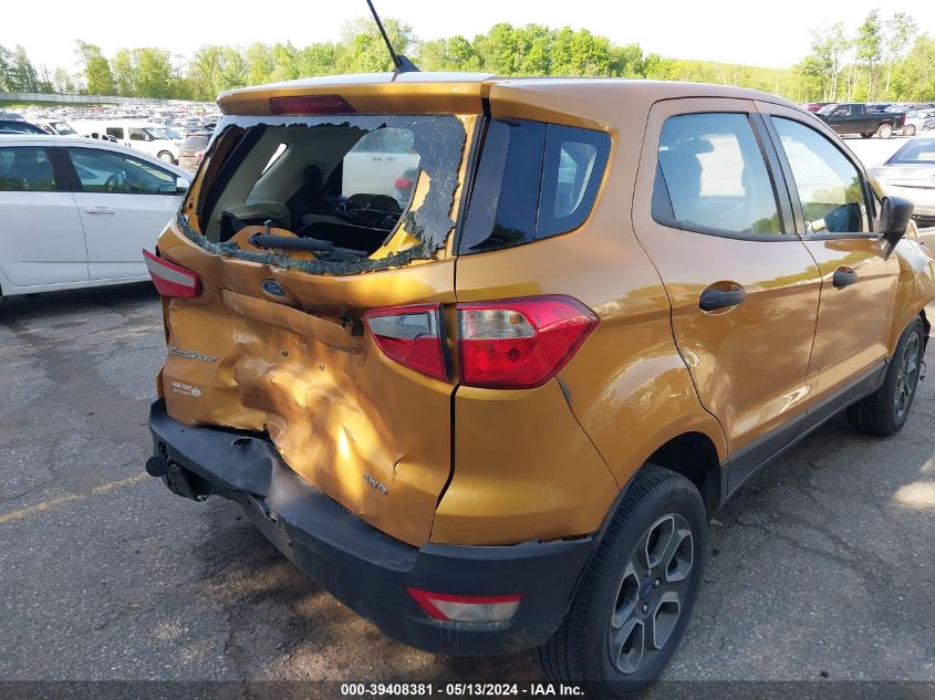 2022 Ford Ecosport S VIN: MAJ6S3FL4NC464654 Lot: 39408381