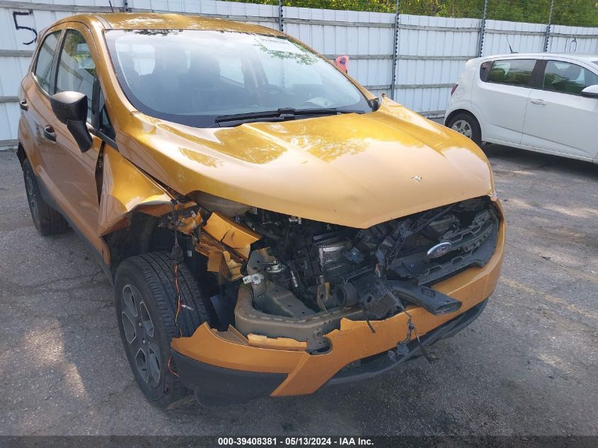 2022 Ford Ecosport S VIN: MAJ6S3FL4NC464654 Lot: 39408381