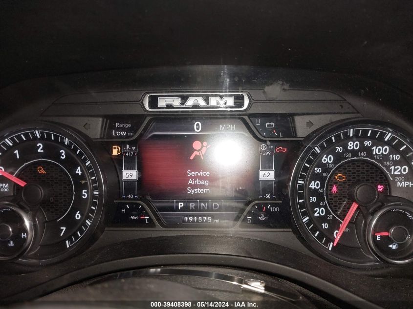 2019 Ram 1500 Laramie 4X4 5'7 Box VIN: 1C6SRFJT2KN516240 Lot: 39408398