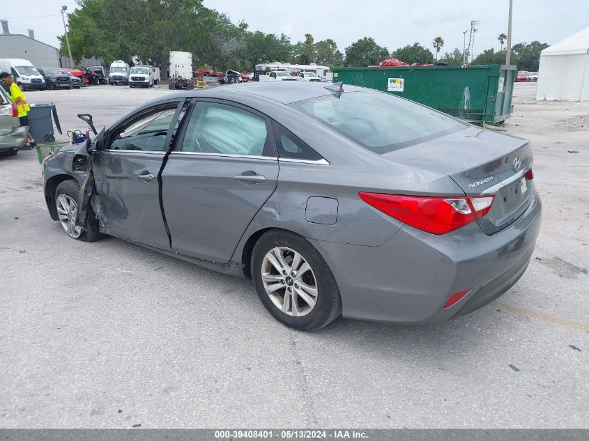 2014 Hyundai Sonata Gls VIN: 5NPEB4AC2EH934445 Lot: 39408401