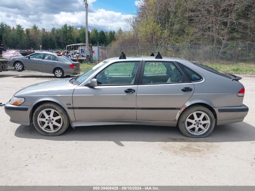 2002 Saab 9-3 Se VIN: YS3DF55K822016843 Lot: 39408428