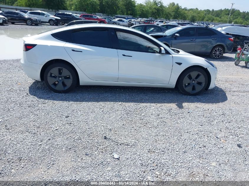 2022 Tesla Model 3 Long Range Dual Motor All-Wheel Drive VIN: 5YJ3E1EBXNF152813 Lot: 39408443