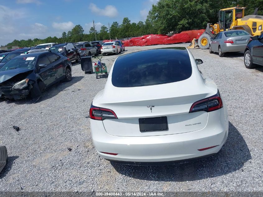 2022 Tesla Model 3 Long Range Dual Motor All-Wheel Drive VIN: 5YJ3E1EBXNF152813 Lot: 39408443