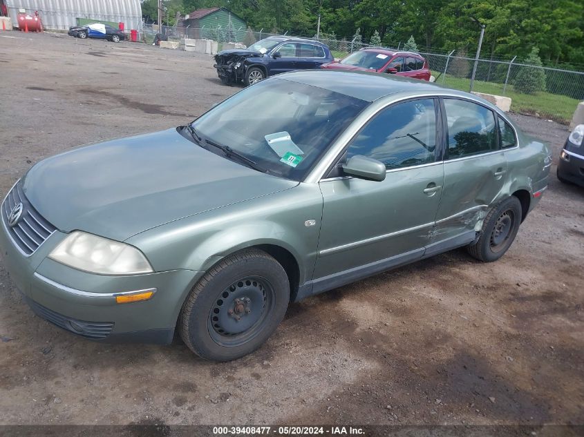 2002 Volkswagen Passat Gls VIN: WVWPD63B22P444073 Lot: 39408477