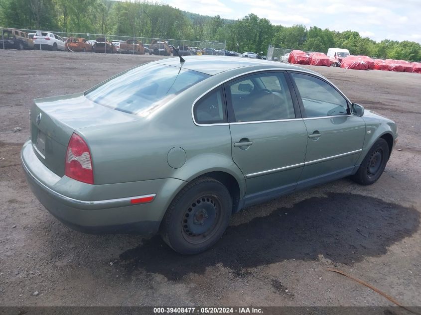 2002 Volkswagen Passat Gls VIN: WVWPD63B22P444073 Lot: 39408477