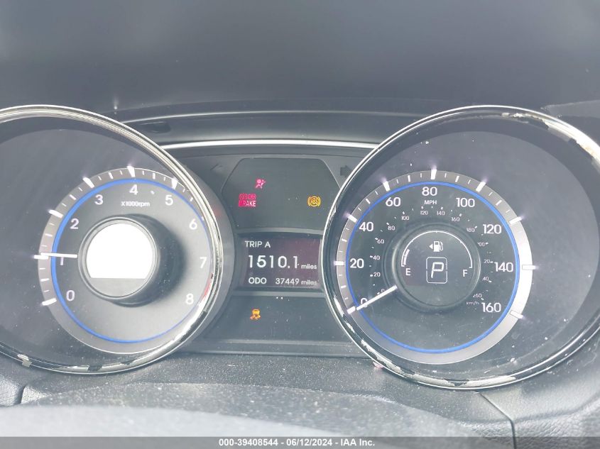 2013 Hyundai Sonata Limited VIN: 5NPEC4AC4DH572193 Lot: 39408544