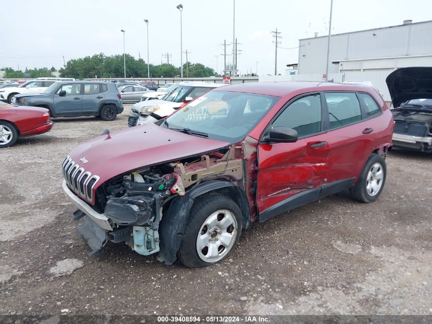 2015 Jeep Cherokee Sport VIN: 1C4PJLAB0FW731322 Lot: 39408594