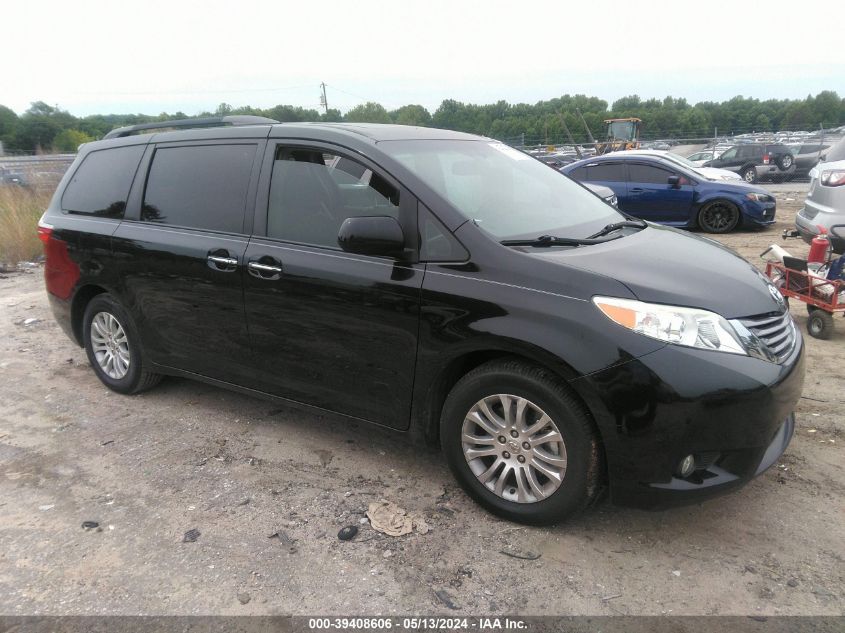 2015 Toyota Sienna Xle Premium 8 Passenger VIN: 5TDYK3DC6FS659953 Lot: 39408606