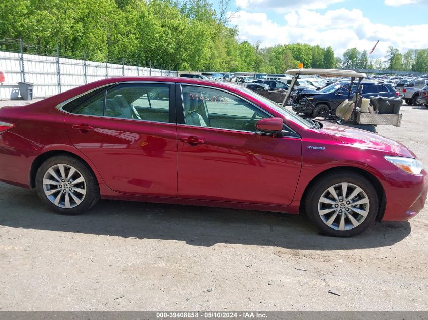 2015 Toyota Camry Hybrid Xle VIN: 4T1BD1FK0FU166379 Lot: 39408658