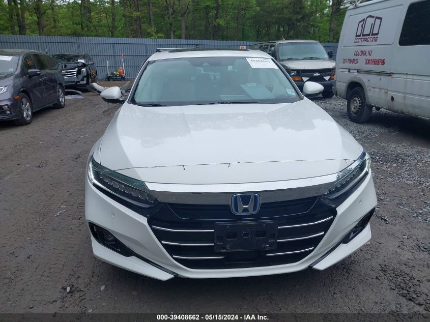 2022 Honda Accord Hybrid Ex-L VIN: 1HGCV3F59NA007728 Lot: 39408662