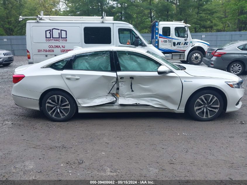 2022 Honda Accord Hybrid Ex-L VIN: 1HGCV3F59NA007728 Lot: 39408662