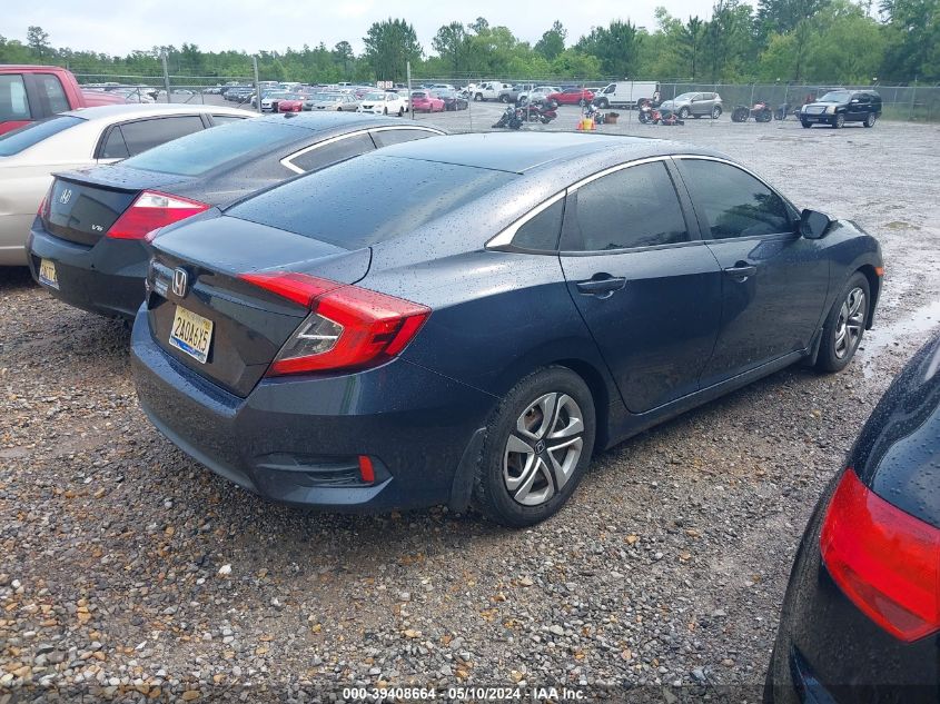 2016 Honda Civic Lx VIN: 19XFC2F50GE045411 Lot: 39408664