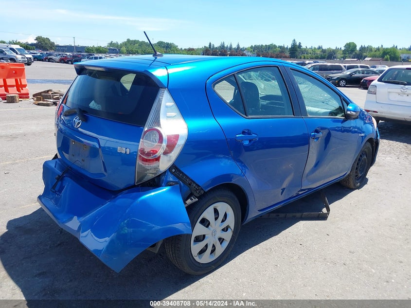2012 Toyota Prius C Two VIN: JTDKDTB39C1526812 Lot: 39408708