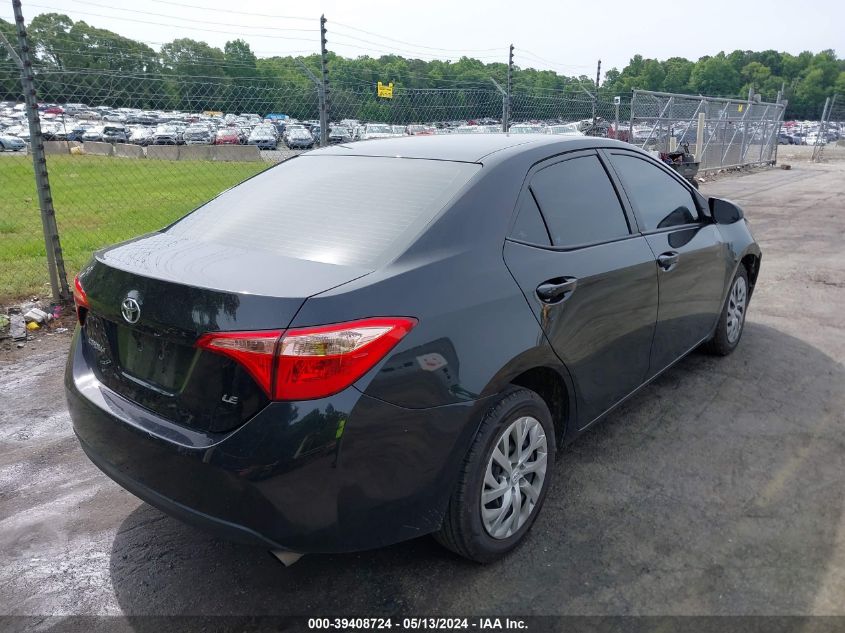 2018 Toyota Corolla Le VIN: 2T1BURHEXJC082280 Lot: 39408724