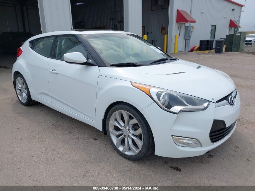 2013 HYUNDAI VELOSTER BASE W/GRAY - KMHTC6AD7DU157740