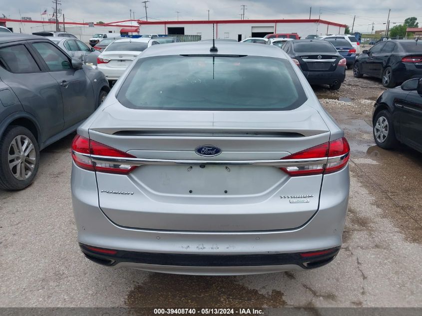 2017 Ford Fusion Titanium VIN: 3FA6P0K91HR142795 Lot: 39408740