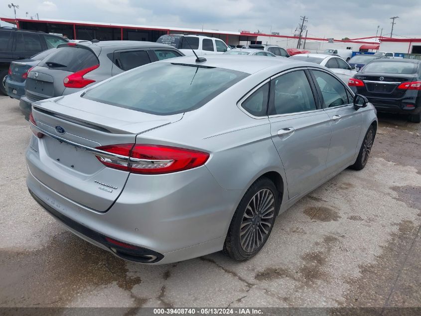 2017 Ford Fusion Titanium VIN: 3FA6P0K91HR142795 Lot: 39408740