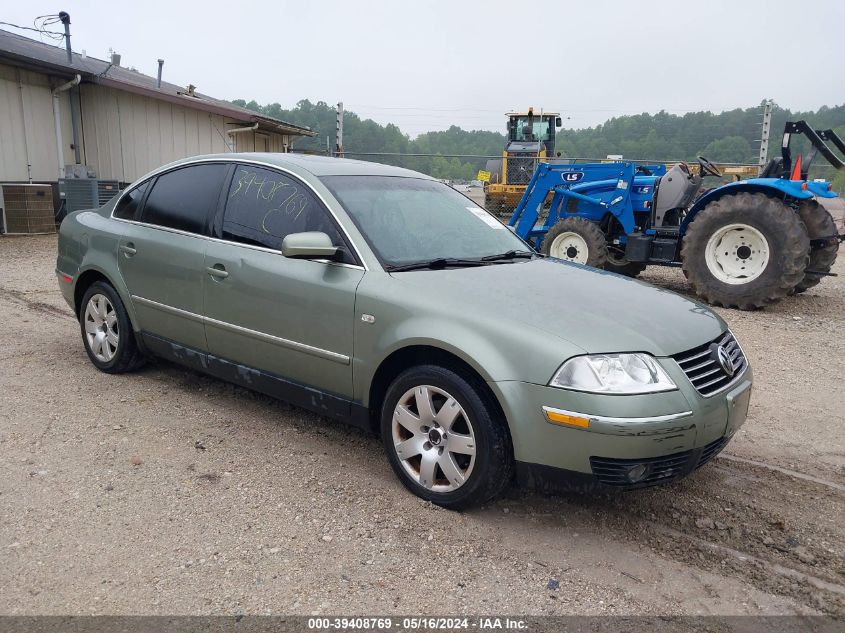 2002 Volkswagen Passat Glx VIN: WVWRH63B52P173300 Lot: 39408769