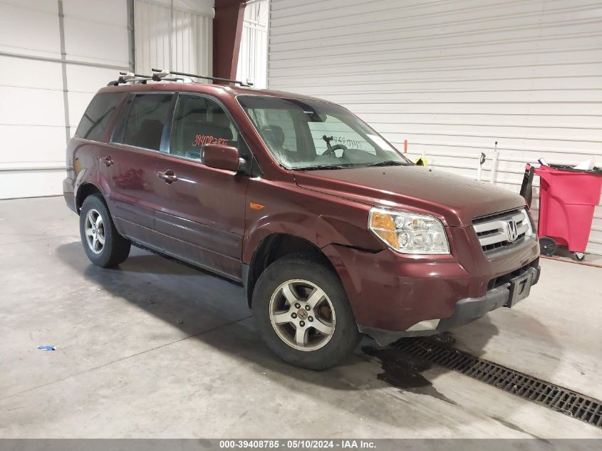 2007 Honda Pilot Ex-L VIN: 2HKYF18577H506252 Lot: 39408785