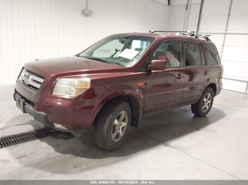 2007 Honda Pilot Ex-L VIN: 2HKYF18577H506252 Lot: 39408785