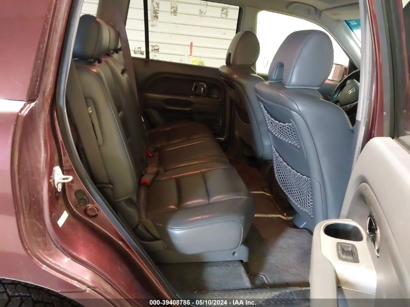 2007 Honda Pilot Ex-L VIN: 2HKYF18577H506252 Lot: 39408785