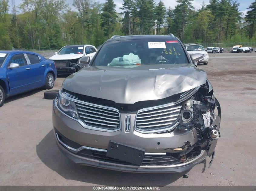 2016 Lincoln Mkx Reserve VIN: 2LMTJ8LR7GBL83317 Lot: 39408846