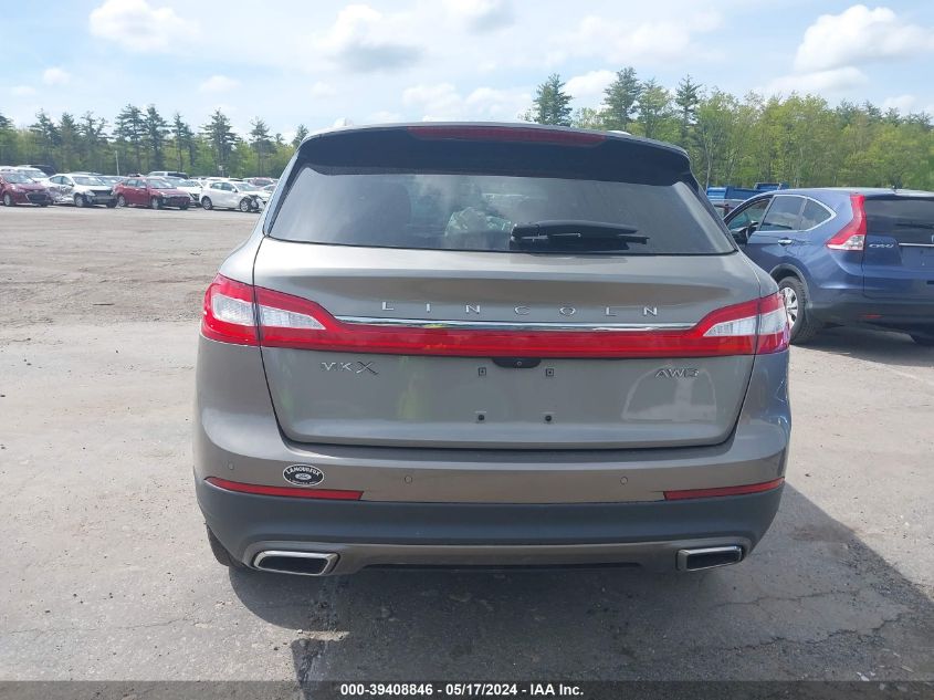 2016 Lincoln Mkx Reserve VIN: 2LMTJ8LR7GBL83317 Lot: 39408846