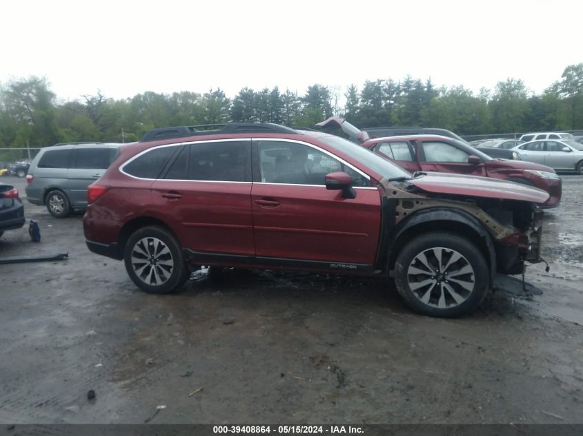 2016 Subaru Outback 2.5I Limited VIN: 4S4BSANC3G3204999 Lot: 39408864