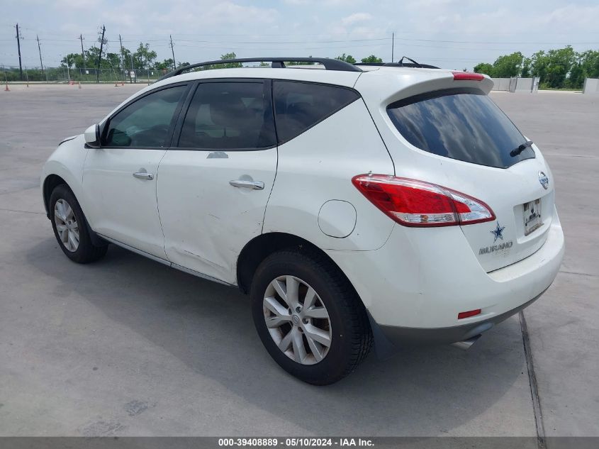 2014 Nissan Murano Sl VIN: JN8AZ1MU2EW408327 Lot: 39408889