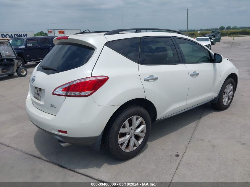 2014 Nissan Murano Sl VIN: JN8AZ1MU2EW408327 Lot: 39408889