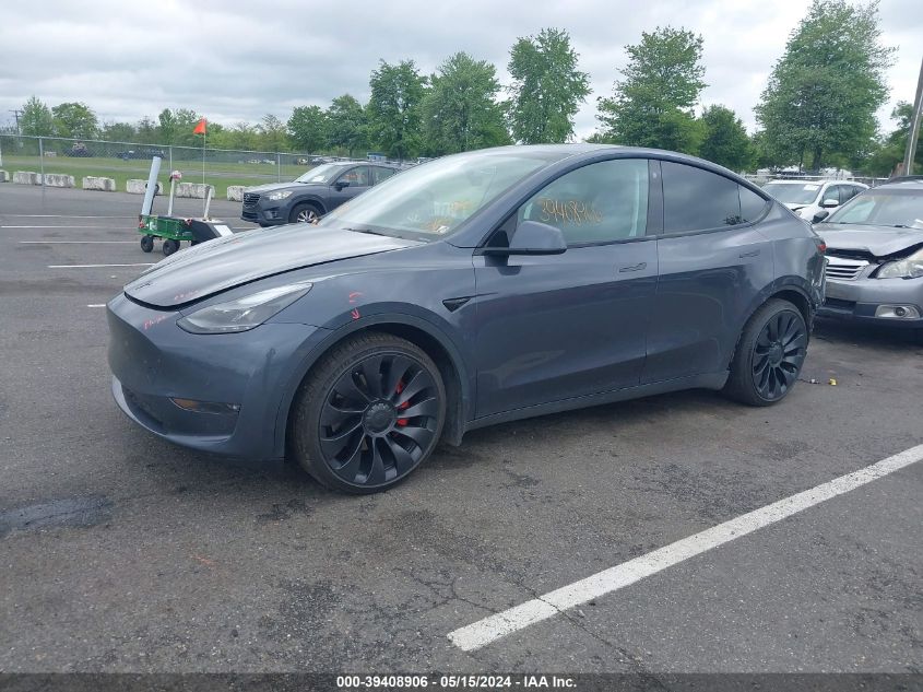 7SAYGDEF5NF466036 2022 TESLA MODEL Y - Image 2