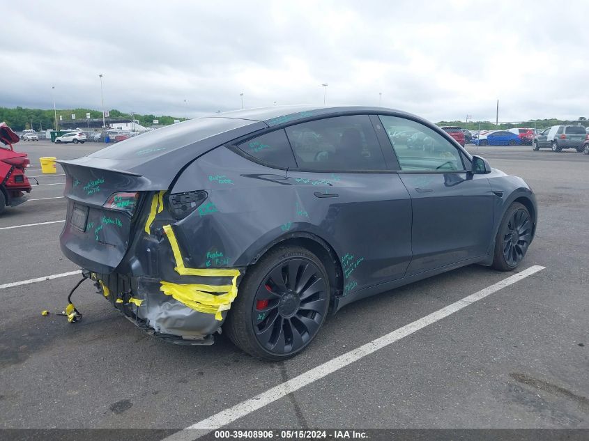 2022 TESLA MODEL Y PERFORMANCE DUAL MOTOR ALL-WHEEL DRIVE - 7SAYGDEF5NF466036