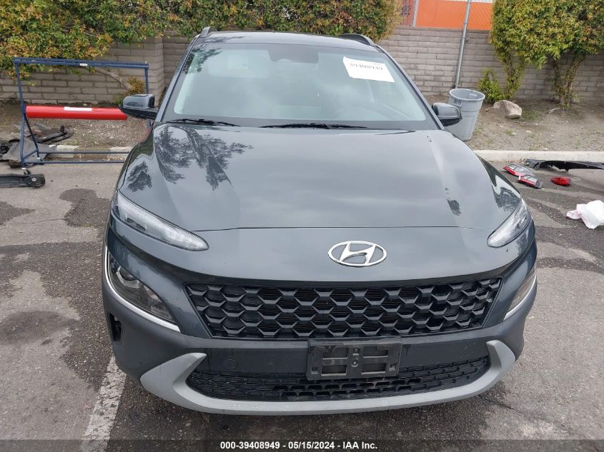 2022 Hyundai Kona Sel VIN: KM8K62AB5NU880014 Lot: 39408949